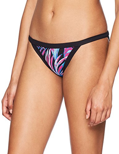 Hurley Womens Quick Dry Compression Printed Bikini Surf Bottom_ Black_ L