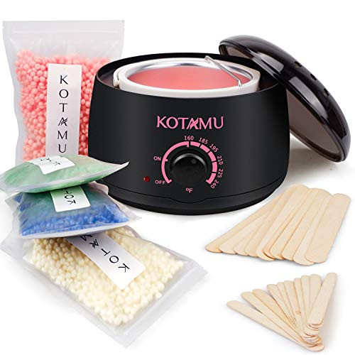 Wax Warmer Kit_ KOTAMU Hair Removal Waxing Kit with 4 Hard Wax Beans Target for Bikini Brazilian Full Body Face Facial Eyebrows Legs Armpit_ Painless Wax Warmer Kit_ KOTAMU Hair Removal Waxing Kit with 4 Hard Wax Beans Target for Bikini Brazilian Full Body Face Facial Eyebrows Legs Armpit_ Painless
