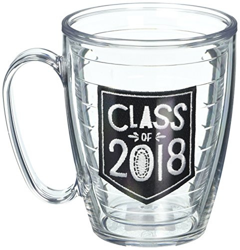 Tervis 1269583 Hallmark-Class of 2018 Insulated Tumbler with Emblem, 16 oz Mug, Clear