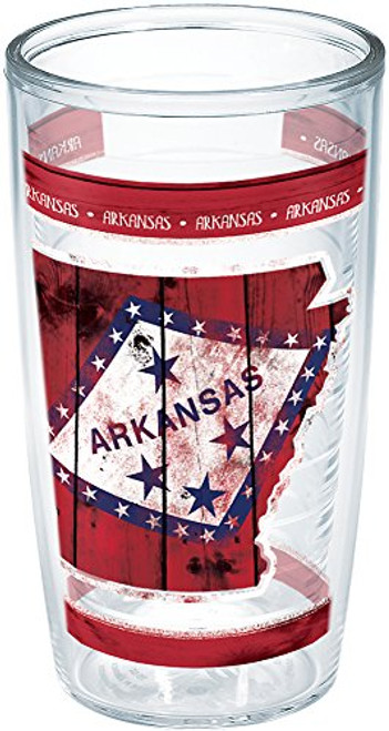 Tervis 1250239 Arkansas State Outline Insulated Tumbler with Wrap, 16oz, Clear Tervis 1250239 Arkansas State Outline Insulated Tumbler with Wrap, 16oz, Clear