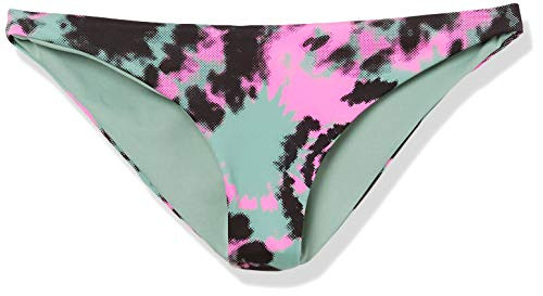 Hurley Juniors Quick Dry Tie Dye Reversible Bikini Bottom_ Silver Pine_ XS
