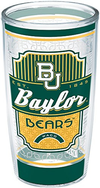 Tervis 1228360 Baylor Bears Pregame Prep Insulated Tumbler with Wrap, 16oz, Clear Tervis 1228360 Baylor Bears Pregame Prep Insulated Tumbler with Wrap, 16oz, Clear