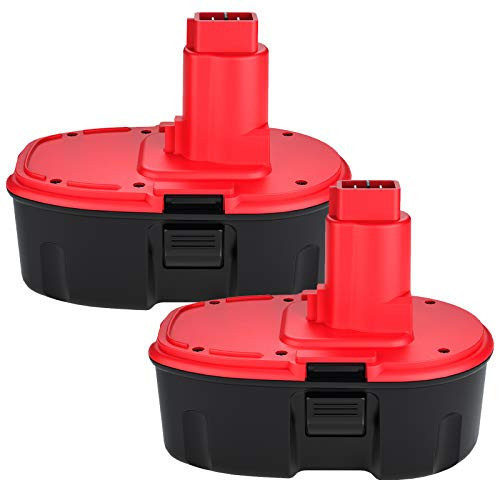 2Packs 18V 4000mAh High Capacity Replacement Battery Compatible with 18 Volt Battery DC9096 DC9099 DC9098 DW9099 DW9098 Cordless Drill