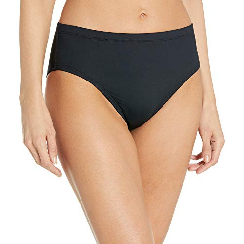 La Blanca Womens Plus_Size Island Goddess High Waist Bikini Swimsuit Bottom_ Black_ 16w