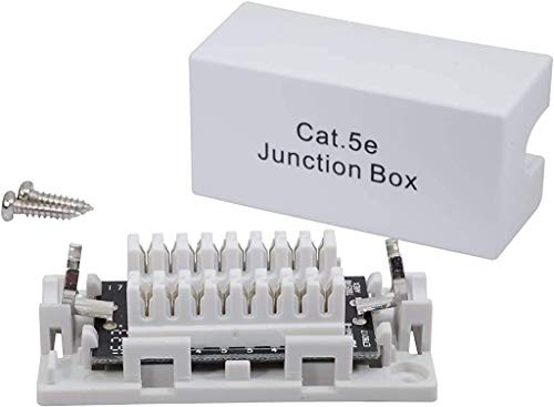 InstallerParts  5 Pack  Cat 5E Junction Box _ 110 Punch Down Type  UL Listed 