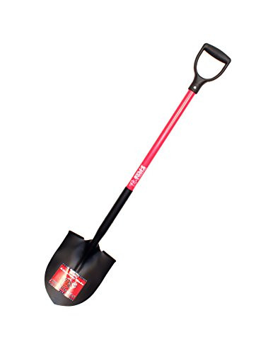 Bully Tools 62510 14 Ga_ Round Point Shovel_  Fiberglass Dgrip Handle_