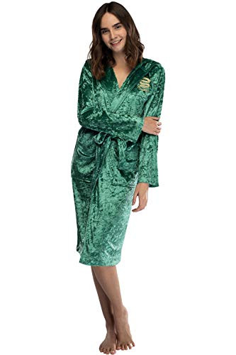 INTIMO Harry Potter Womens Velvet Robe House Slytherin Size Medium