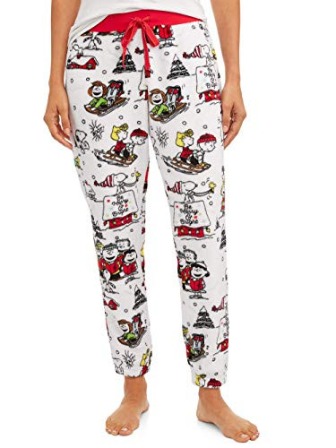 Peanuts Womens Snoopy Charlie Brown Sleep Pants  Small  4  6