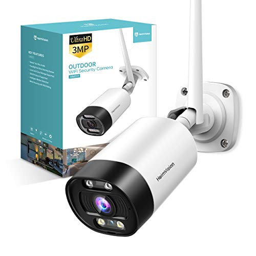 HeimVision 2K Outdoor Security Camera_ Wi_Fi Smart Camera with Floodlight_ Color Night Vision_ 2_Way Audio_ Motion Detection_ Siren Alarm_ Message Ale