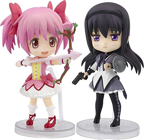 TAMASHII Nations Bandai Figuarts Mini Kaname Madoka Puella Magi Madoka Magica and Akemi Homura Set of 2 TAMASHII Nations Bandai Figuarts Mini Kaname Madoka Puella Magi Madoka Magica and Akemi Homura Set of 2