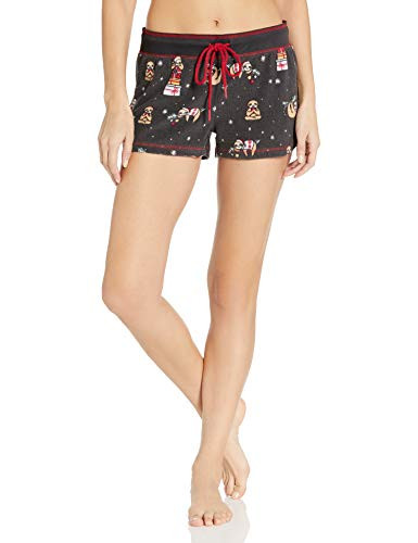 PJ Salvage Womens Pajama Shorts_ Charcoal_ Medium