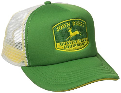 John Deere Embroidered Logo Mesh Back Foam Trucker Hat - One-Size - Men's - John Deere Green John Deere Embroidered Logo Mesh Back Foam Trucker Hat - One-Size - Men's - John Deere Green