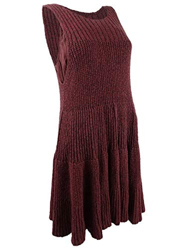 Free People Waterfall Ruffle Dress Wine SM  Womens 4_6