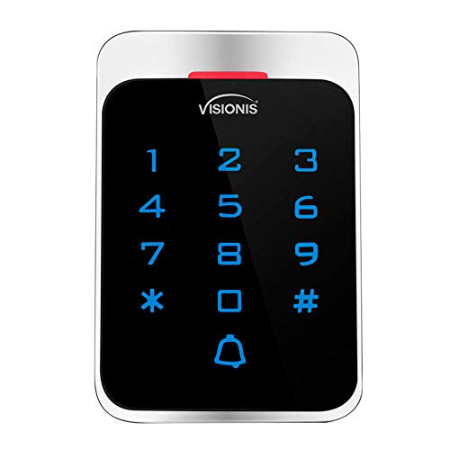 Visionis VIS_3022 Access Control RFID Weatherproof Metal Housing Anti Vandal Digital Touch Keypad Reader Standalone Wiegand 125khz EM Proximity Cards