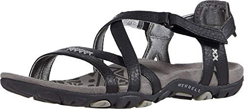 Merrell Womens Sandspur Rose LTR Sandal_ BlackPaloma_ 8