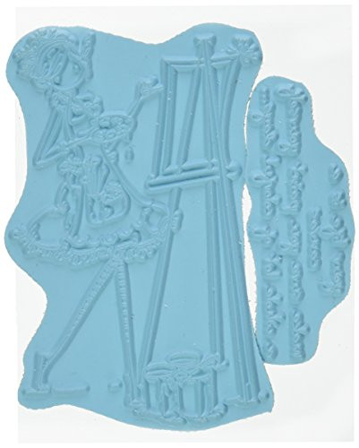 Stamping Bella EB266 Uptown Girl Abigail The Artist Cling Rubber Stamp, 6.5 x 4.5"