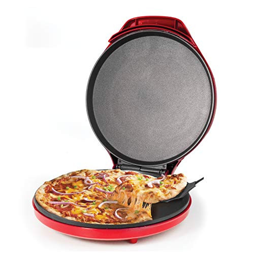 Betty Crocker Pizza Maker with Variable Temperature_ 12 inch_ Red  BC_4958CR