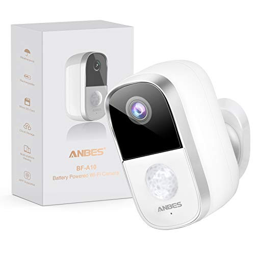 Anbes Security Camera Outdoor Indoor Wireless Rechargeable Battery Powered Camera with Night Vision_ Motion Detection_ 1080P Video with 2_Way Audio_ W