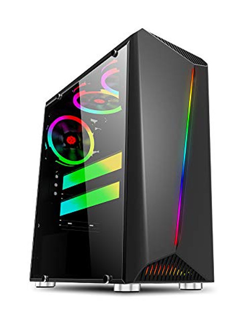 Bgears b_Vigor RGB Mid Tower with Front RGB Light and Side Tempered Glass