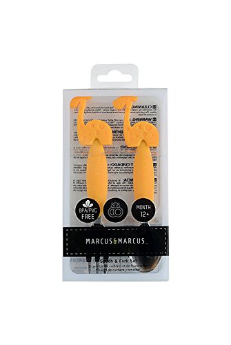 Marcus & Marcus LOLA THE GIRAFFE Silicone Fork & Spoon Set