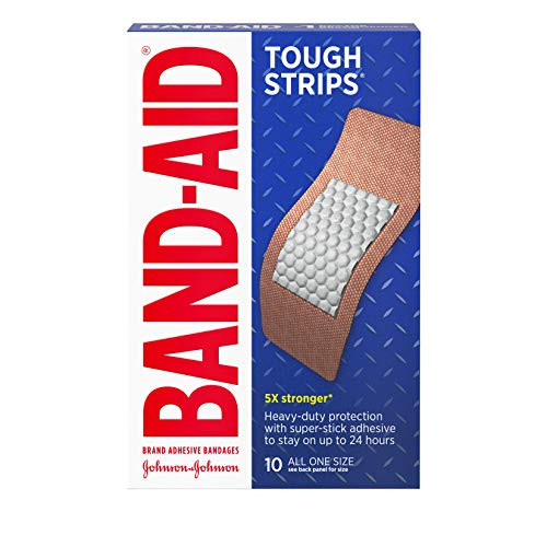 Band-Aid Brand Tough Strips Adhesive Bandages for Wound Care Durable Protection for Minor Cuts and Scrapes Extra Large Size 10 ct Band-Aid Brand Tough Strips Adhesive Bandages for Wound Care Durable Protection for Minor Cuts and Scrapes Extra Large Size 10 ct