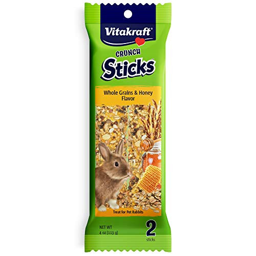 Vitakraft Rabbit Whole Grains and Honey Treat Sticks 2 Pack 4 Ounce Vitakraft Rabbit Whole Grains and Honey Treat Sticks 2 Pack 4 Ounce
