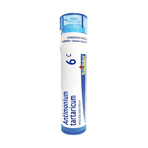 Boiron Antimonium Tartaricum 6C 80 Pellets Homeopathic Medicine for Cough