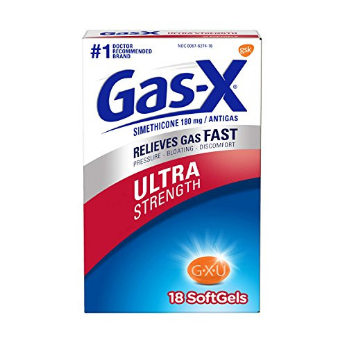 Gas-X Ultra Strength Softgel for Fast Gas Relief 18 count