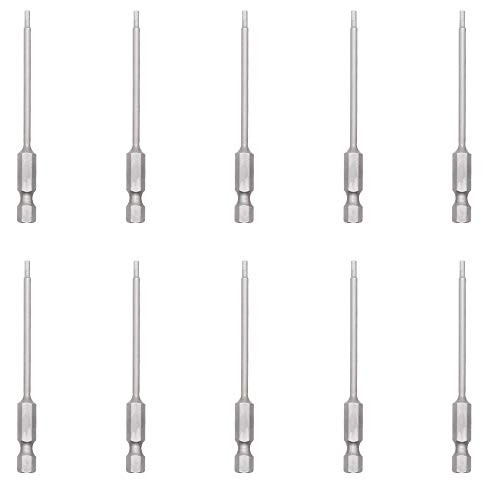 Hex head Allen Wrench Screwdriver Bit 75mm long Magnetic Nut Driver Set 10 pcs