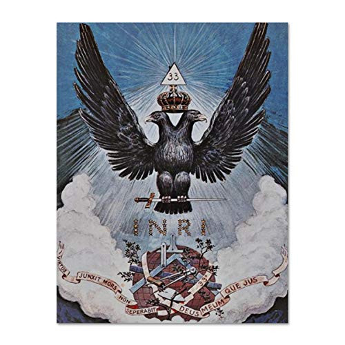 33rd Degree Double Headed Eagle Scottish Rite Masonic Postcard 33rd Degree Double Headed Eagle Scottish Rite Masonic Postcard