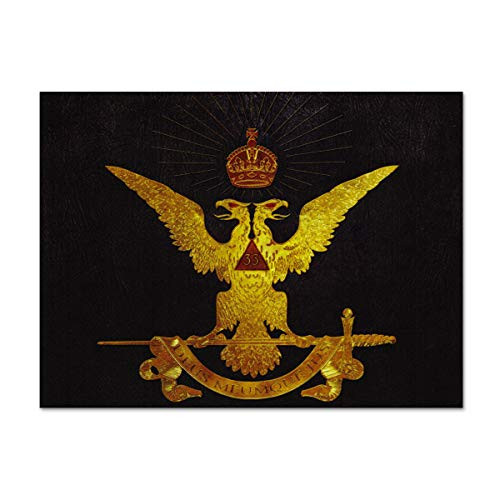 Double Headed Eagle of the 33rd Degree Masonic Postcard