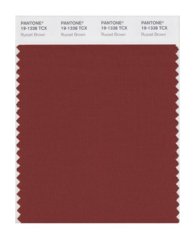 PANTONE Smart 19-1338X Color Swatch Card Russet Brown