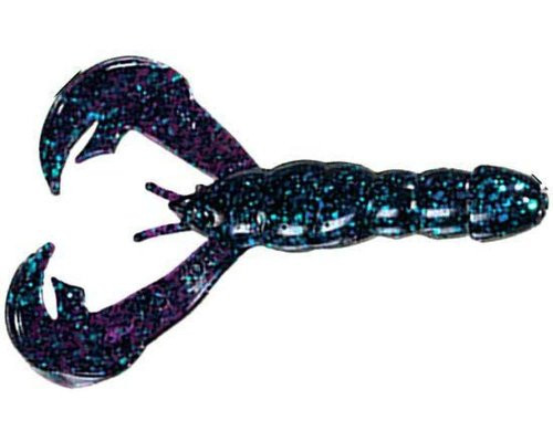 Strike King RGCRW-42 Rage Tail Craw 4-Inch June Bug 7-Per Package