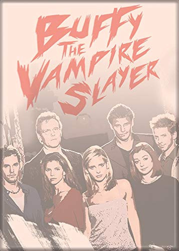 Ata-Boy Buffy The Vampire Slayer Cast Fade Out 2_5 x 3_5 Magnet for Refrigerators and Lockers