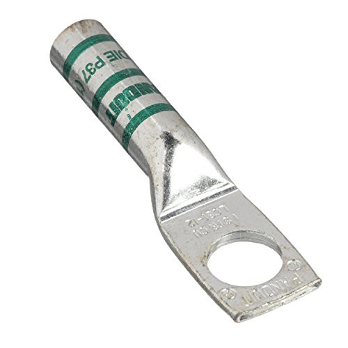 Panduit LCB1-56-E Tin-Plated Copper Compression Connector Lug One-Hole Long Barrel 1 AWG Wire 516 Stud Hole