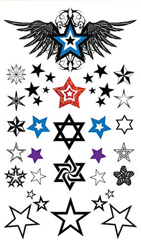 Supperb Temporary Tattoos - Star Assortment Tattoos Star Assortment