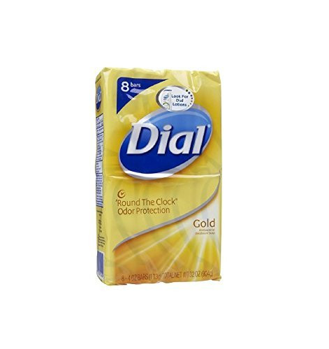 Dial Antibacterial Deodorant Bar Soap Gold 4 oz bars 8 ea