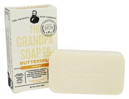 Grandpas Soap Co Face  and  Body Bar Soap Buttermilk 4_25 Oz
