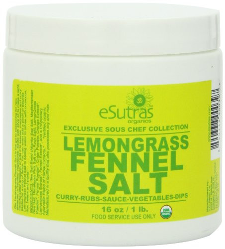 Esutras Organics Fennel Salt Lemongrass 16 Ounce