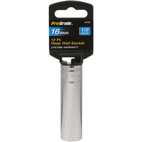 Pro-Grade 14716 12-Inch Drive with 12 Point Deep 16mm Socket