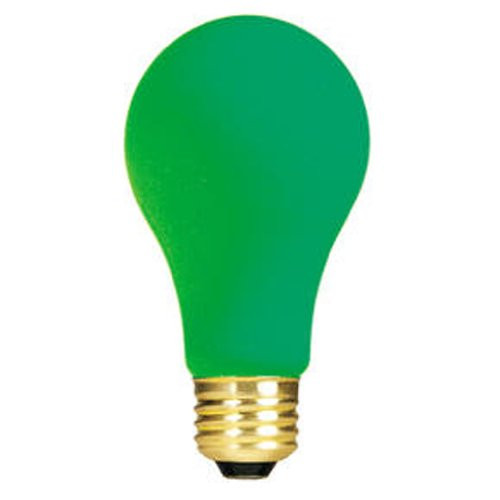 Bulbrite Incandescent A19 Medium Screw Base E26 Light Bulb 40 Watt Ceramic Green