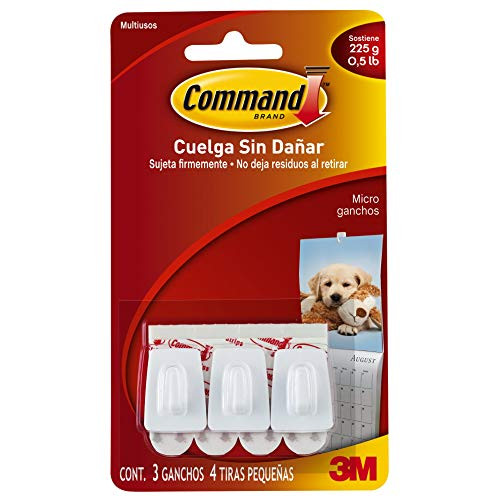 Command Strips 17066 Micro Hooks with Command Adhesive