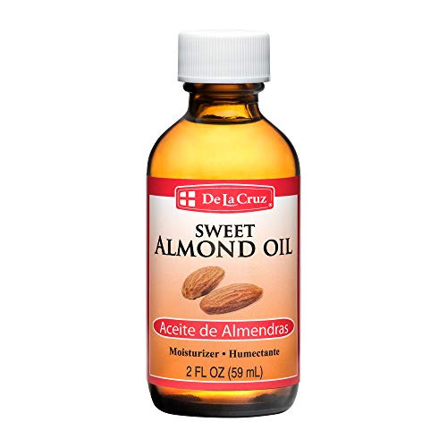 De La Cruz Sweet Almond Oil - Expeller Pressed Almond Oil for Skin and Hair 2 FL_ OZ_ 59 mL