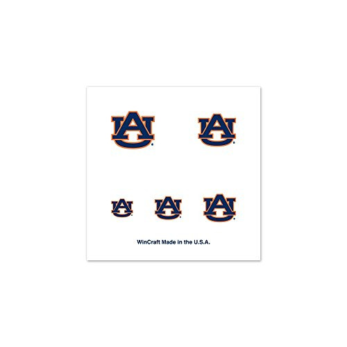 NCAA Auburn Tigers 4-Pack Temporary Nail Tattoos