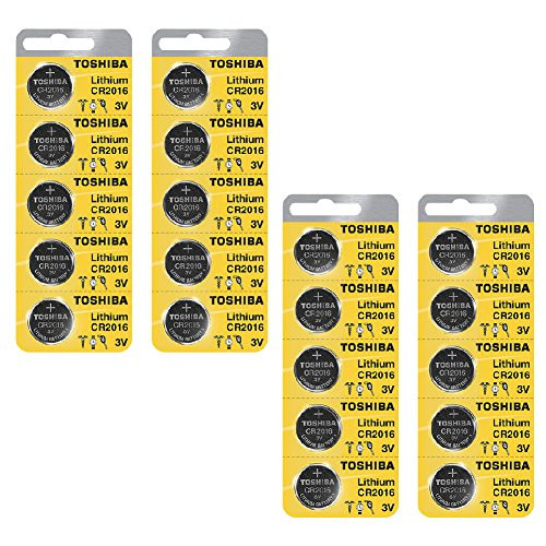 Toshiba CR2016 Battery 3V Lithium Coin Cell 20 Batteries