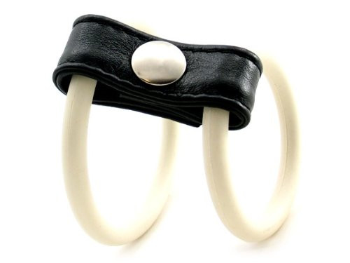 M2m Cock Ring Double Ringer Nitrile White