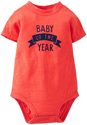 Carters Boys Graphic Slogan Bodysuit Baby of The Year 3 Months