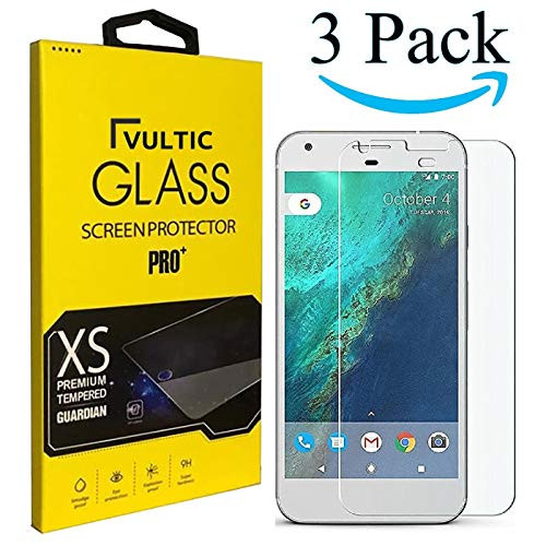 Vultic Google Pixel Screen Protector Tempered Glass Case Friendly Film Cover for Google Pixel 3 Pack