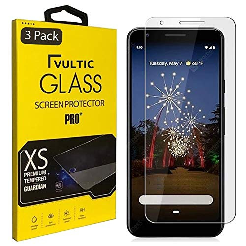 Vultic Google Pixel 3a XL Screen Protector Tempered Glass Case Friendly Film Cover for Google Pixel 3a XL 3 Pack