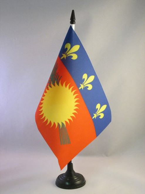 AZ FLAG Guadeloupe Table Flag 5 x 8 - French Region of Guadeloupe Desk Flag 21 x 14 cm - Black Plastic Stick and Base AZ FLAG Guadeloupe Table Flag 5 x 8 - French Region of Guadeloupe Desk Flag 21 x 14 cm - Black Plastic Stick and Base